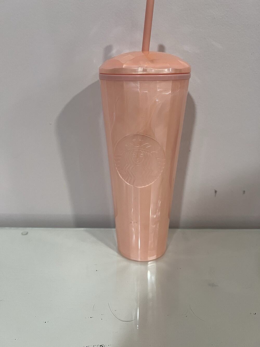 Starbucks Pink Cold Tumbler With Pink Straw And Lid